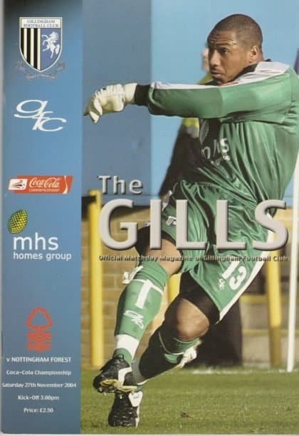 Gillingham v Nottingham Forest  27-Nov-2004