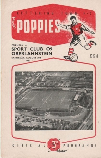 Kettering Town v Sport Club 09 Oberlahnstein   20-Aug-1960