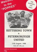 Kettering Town v Peterborough United 13-Aug-1988