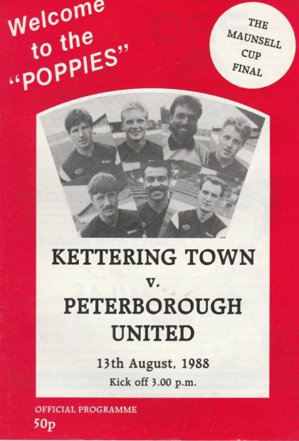 Kettering Town v Peterborough United 13-Aug-1988