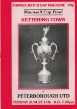 Kettering Town v Peterborough United 14-Aug-1990