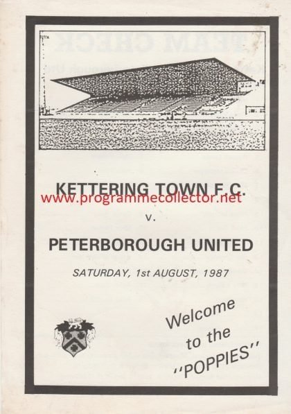 Kettering Town v Peterborough United 01-Aug-1987