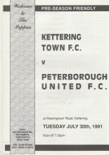 Kettering Town v Peterborough United 30-Jul-1991