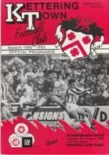 Kettering Town v Peterborough United 08-Aug-1992