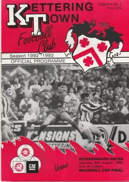 Kettering Town v Peterborough United 08-Aug-1992