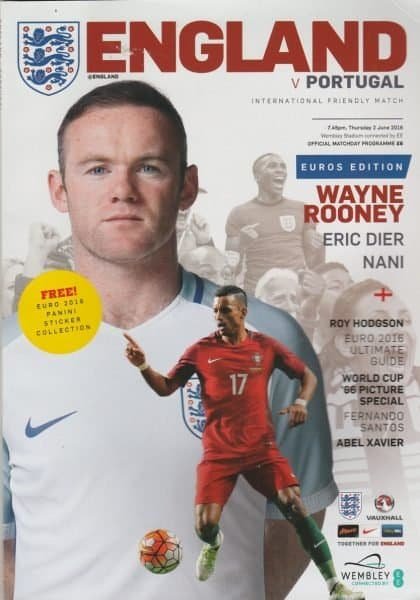 England v Portugal  02-Jun-2016