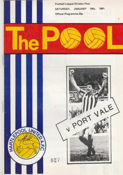 Hartlepool United v Port Vale  10-Jan-1981