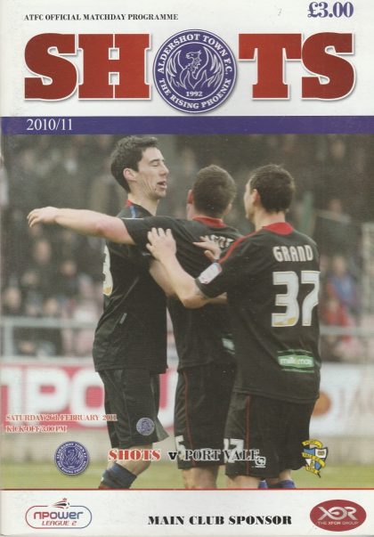 Aldershot Town v Port Vale  26-Feb-2011