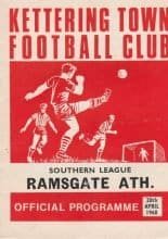 Kettering Town v Ramsgate Athletic  20-Apr-1968