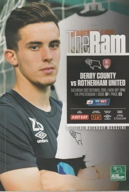 Derby County v Rotherham United 31-Oct-2015