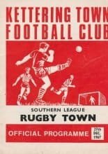 Kettering Town v Rugby Town  27-Dec-1967