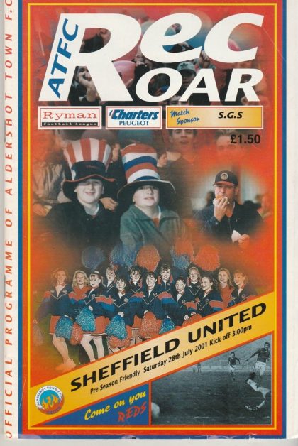 Aldershot v Sheffield United  28-Jul-2001