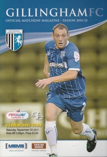 Gillingham v Shrewsbury Town  03-Sep-2011