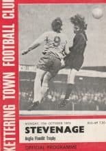 Kettering Town v Stevenage Athletic  15-Oct-1973