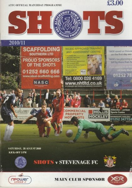 Aldershot Town v Stevenage  28-Aug-2010