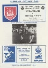 Stranraer v Stirling Albion 11-Oct-1986