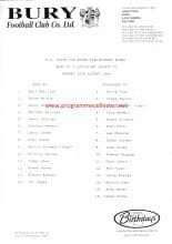 Bury v Stockport County 26-Aug-1996