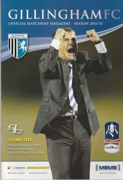 Gillingham v Stoke City 07-Jan-2012