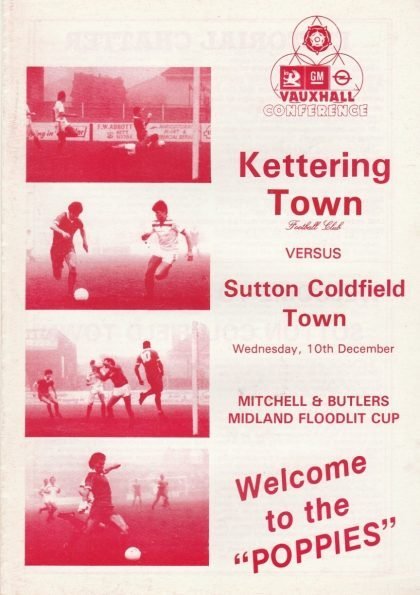 Kettering Town v Sutton Coldfield Town 10-Dec-1985