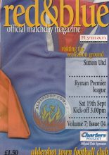 Aldershot Town v Sutton United  19-Sep-1998