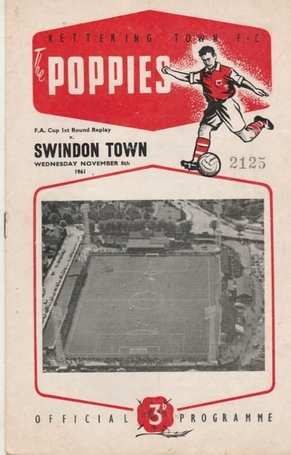 Kettering Town v Swindon Town 08-Nov-1961