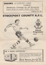 Stockport County v Tranmere Rovers 25-Oct-1952