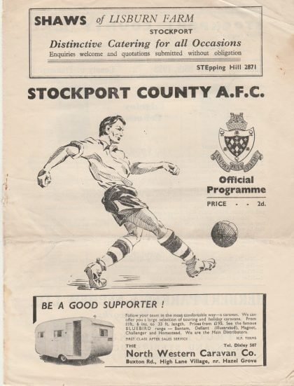 Stockport County v Tranmere Rovers 25-Oct-1952