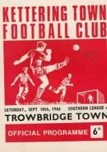Kettering Town v Trowbridge Town  10-Sep-1966