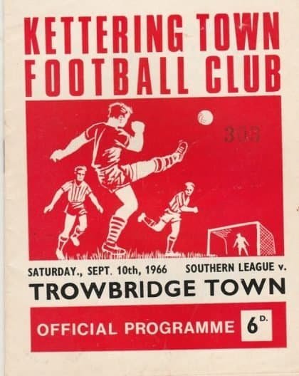 Kettering Town v Trowbridge Town  10-Sep-1966