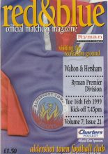 Aldershot Town v Walton & Hersham   16-Feb-1999