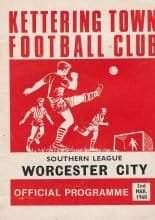 Kettering Town v Worcester City  02-Mar-1968