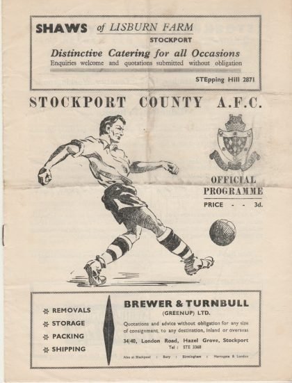 Stockport County v Workington   05-Sep-1955