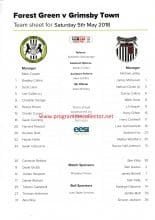 Forest Green Rovers v Grimsby Town  05-May-2018
