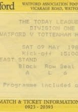 Watford v Tottenham Hotspur 09-May-1987