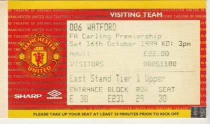 Watford v Manchester United  16-Oct-1999