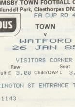 Grimsby Town v Watford 26-Jan-1985