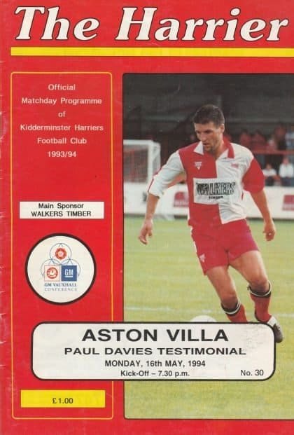 Kidderminster Harriers v Aston Villa 16-May-1994