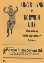 Kings Lynn v Norwich City 15-Sep-1986
