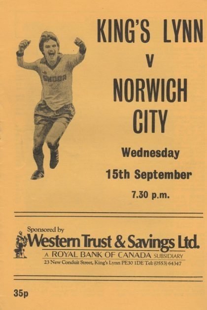 Kings Lynn v Norwich City 15-Sep-1986