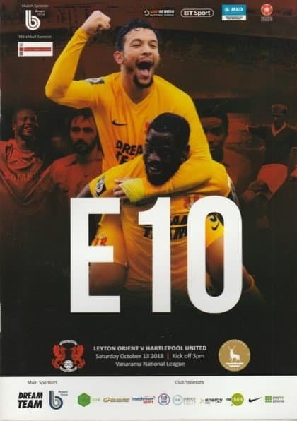 Leyton Orient v Hartlepool United  13-Oct-2018