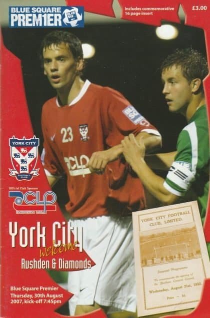 York City v Rushden & Diamonds  30-Aug-2007