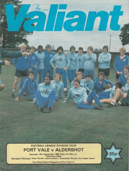 Port Vale v Aldershot  13-Sep-1980
