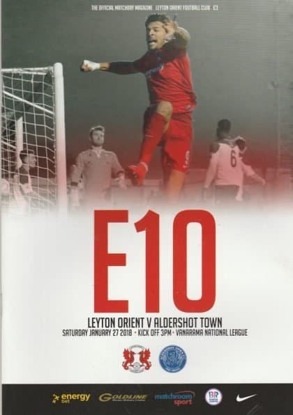 Leyton Orient v Aldershot Town  27-Jan-2018