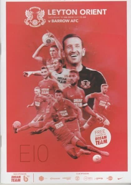 Leyton Orient v Barrow   11-Aug-2018