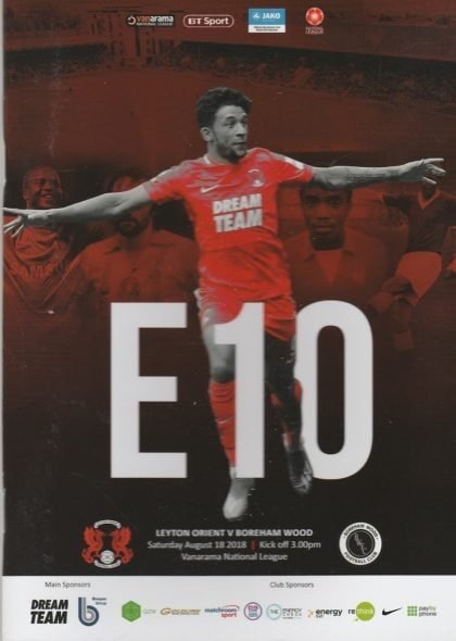 Leyton Orient v Boreham Wood  18-Aug-2018