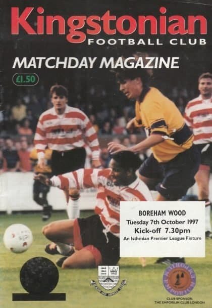 Kingstonian v Boreham Wood   07-Oct-1997