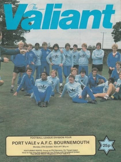 Port Vale v AFC Bournemouth 27-Oct-1980