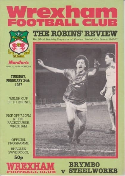 Wrexham v Brymbo Steelworks 24-Feb-1987