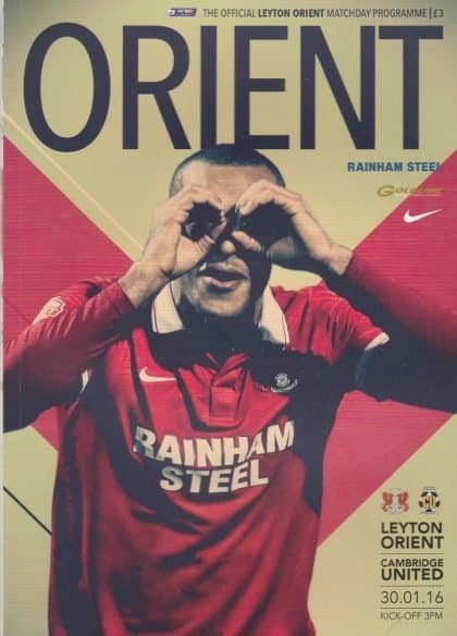 Leyton Orient v Cambridge United  30-Jan-2016
