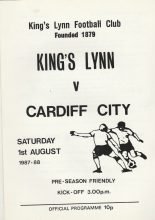 Kings Lynn v Cardiff City 01-Aug-1987